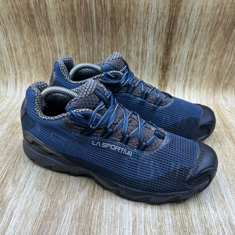 La Sportiva Wildcat Men's Size 10.5 Blue Mesh Sneakers HIking Trail Shoes
